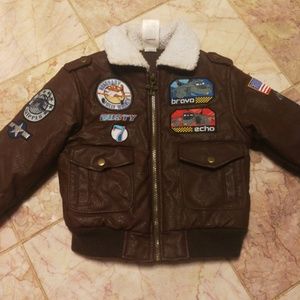 Disney store 4t toddlers aviation bomber jacket